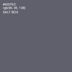 #605F6C - Salt Box Color Image